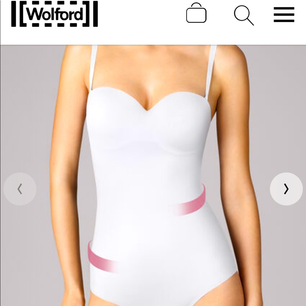 Wolford Mat De Luxe Forming Thong Bodysuit in Powder size SD SOLD OUT ONLINE